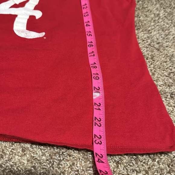 Russell Athletic University of Alabama Crimson Tide v-neck t-shirt (L 12/14 Jrs) - Picture 8 of 9